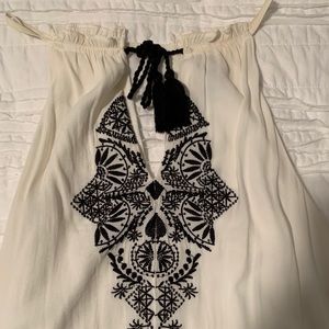 CREAM DETAILED DRESS